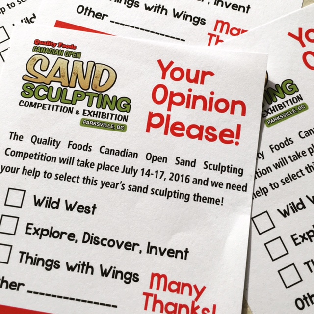 2016 Sand Sculpting Theme – Community Votes Requested!